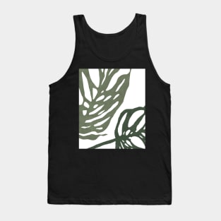 Tropical leaf detail Tank Top